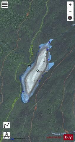 Carter Lake depth contour Map - i-Boating App - Satellite