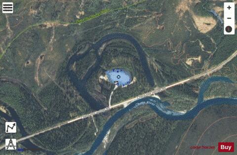 Chena Hot Springs Road A depth contour Map - i-Boating App - Satellite