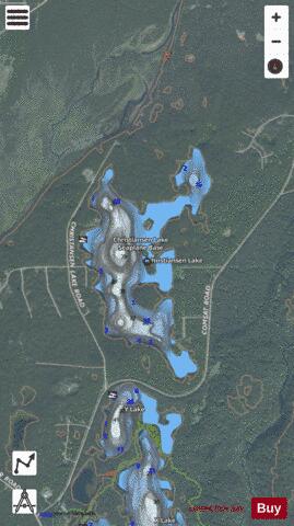 Christiansen Lake depth contour Map - i-Boating App - Satellite