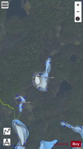 Chum Lake depth contour Map - i-Boating App - Satellite