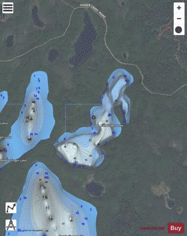 East Finger Lake depth contour Map - i-Boating App - Satellite