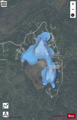 Encelewski Lake depth contour Map - i-Boating App - Satellite
