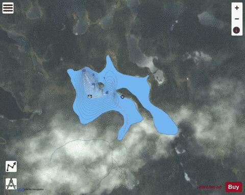 Finger Lake #5 depth contour Map - i-Boating App - Satellite