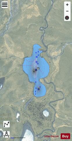 Fish Lake  Chandler depth contour Map - i-Boating App - Satellite
