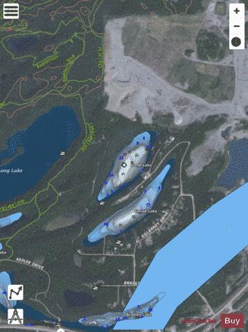 Irene Lake depth contour Map - i-Boating App - Satellite