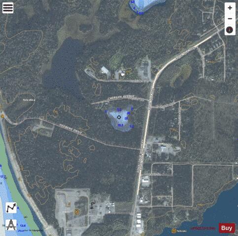 John Hedberg Lake depth contour Map - i-Boating App - Satellite