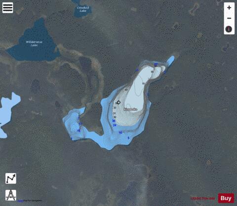 King Lake depth contour Map - i-Boating App - Satellite