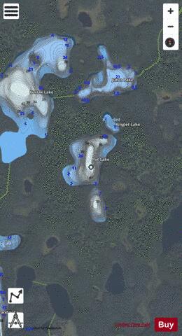 Kinglet Lake depth contour Map - i-Boating App - Satellite