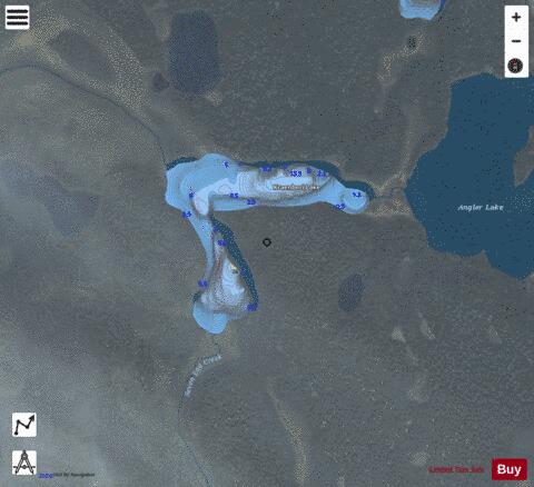 Kraenberi Lake depth contour Map - i-Boating App - Satellite