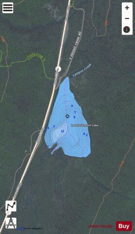 Lake Lower Summit depth contour Map - i-Boating App - Satellite