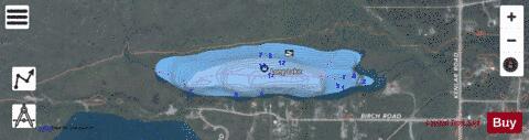 Long Lake  (Meadow Creek) depth contour Map - i-Boating App - Satellite