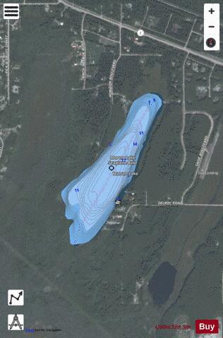 Morvro Lake depth contour Map - i-Boating App - Satellite