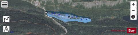 Ravine Lake depth contour Map - i-Boating App - Satellite