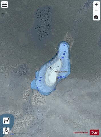 Sandpiper Lake depth contour Map - i-Boating App - Satellite