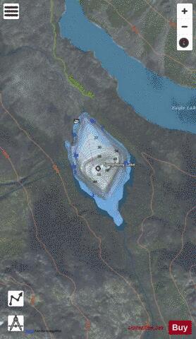 Symphony Lake depth contour Map - i-Boating App - Satellite
