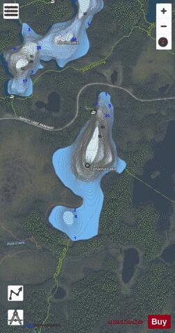Tanaina Lake depth contour Map - i-Boating App - Satellite