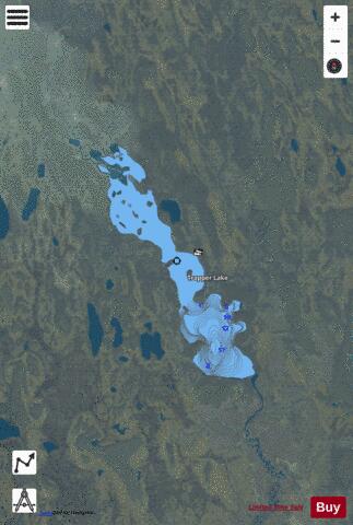 Trapper Lake depth contour Map - i-Boating App - Satellite