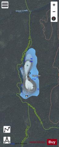 Vagt Lake depth contour Map - i-Boating App - Satellite