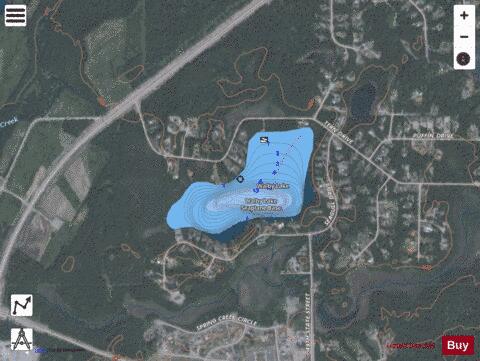 Walby Lake depth contour Map - i-Boating App - Satellite
