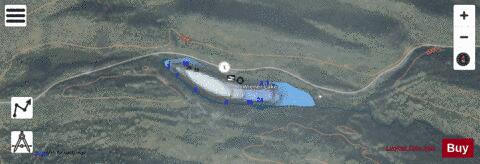 Weiner Lake depth contour Map - i-Boating App - Satellite