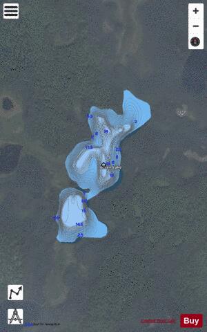 Wren Lake depth contour Map - i-Boating App - Satellite