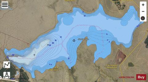 Sunrise Lake depth contour Map - i-Boating App - Satellite