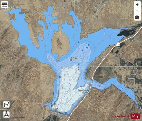 Lake Success depth contour Map - i-Boating App - Satellite