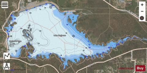 Lake Matthews depth contour Map - i-Boating App - Satellite