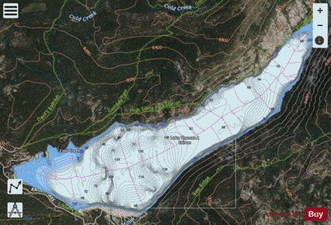 Lake Thomas A Edison depth contour Map - i-Boating App - Satellite