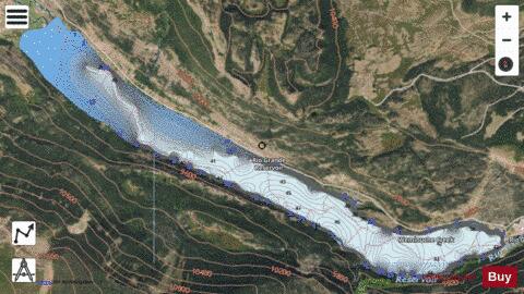 Rio Grande Reservoir depth contour Map - i-Boating App - Satellite