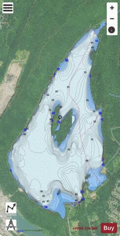 Lake Gaillard depth contour Map - i-Boating App - Satellite
