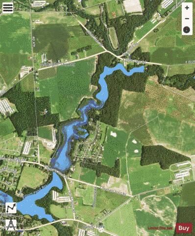 Chipman Pond depth contour Map - i-Boating App - Satellite