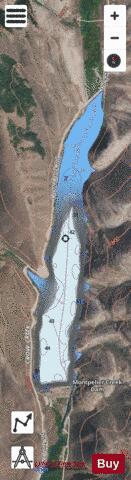 Montpelier Reservoir depth contour Map - i-Boating App - Satellite