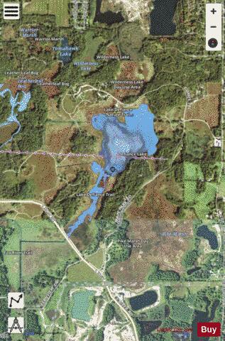 Defiance Lake depth contour Map - i-Boating App - Satellite