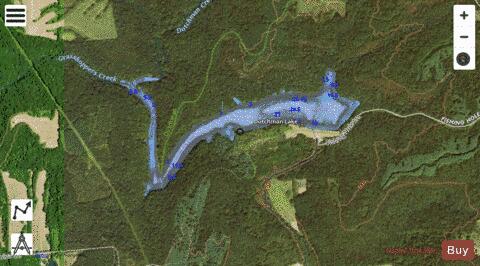 Dutchman Lake depth contour Map - i-Boating App - Satellite