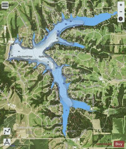 Lake Carroll depth contour Map - i-Boating App - Satellite