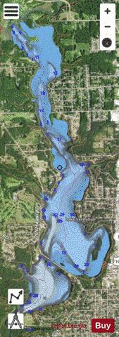 Lake Vermilion depth contour Map - i-Boating App - Satellite