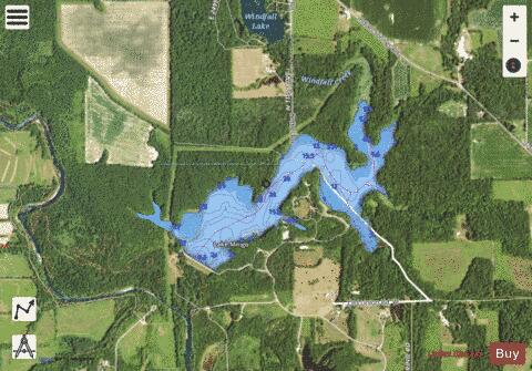Mingo Lake depth contour Map - i-Boating App - Satellite