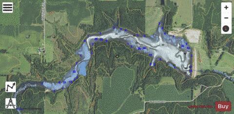 Critzer Lake depth contour Map - i-Boating App - Satellite