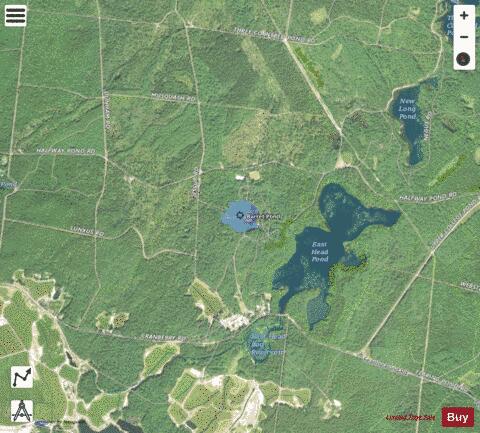 Barrett Pond depth contour Map - i-Boating App - Satellite