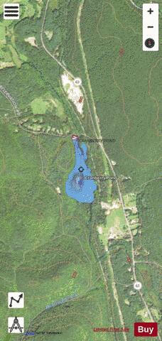 Cranberry Pond depth contour Map - i-Boating App - Satellite