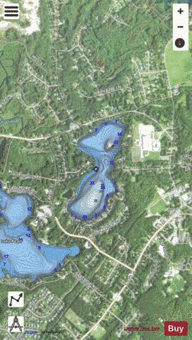 Lake Archer depth contour Map - i-Boating App - Satellite