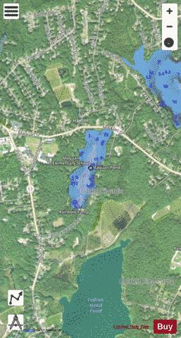 Maquan Pond depth contour Map - i-Boating App - Satellite