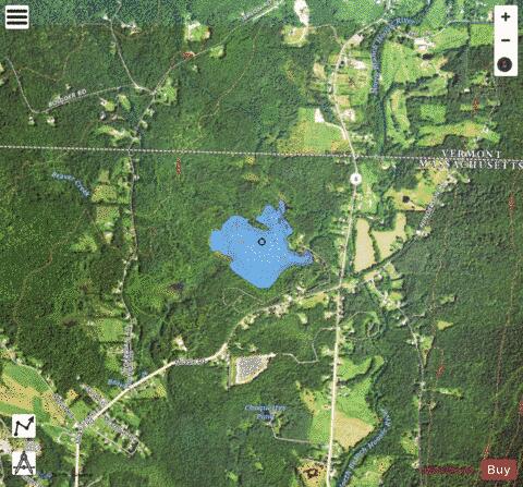 Mauserts Pond depth contour Map - i-Boating App - Satellite