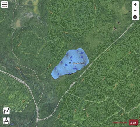 Allagash Pond ,Piscataquis depth contour Map - i-Boating App - Satellite