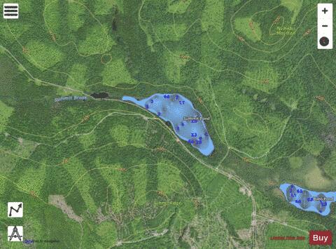 Summit Pond ,Somerset depth contour Map - i-Boating App - Satellite