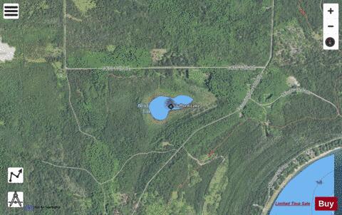 Boufour Lake ,Delta depth contour Map - i-Boating App - Satellite