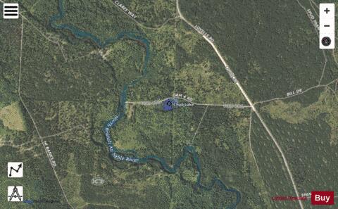 Chub Lake ,Crawford depth contour Map - i-Boating App - Satellite