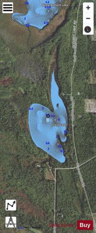 Clear Lake depth contour Map - i-Boating App - Satellite