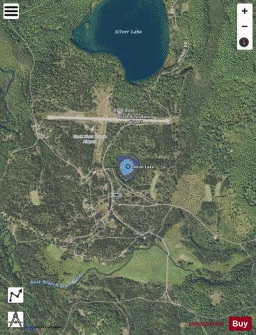 Dollar Lake ,Montmorency depth contour Map - i-Boating App - Satellite